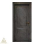 درب ام دی اف طوسی تیره طرح دو قاب برجسته