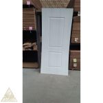 درب ملامینه مدل دو قاب رنگ ون سفید برفی - Image 2