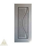 درب ملامینه مدل لامینوکس چروک ماهور رنگ نقره ای ضخامت ۴میل