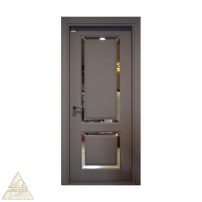 درب اتاقی MDF CNC PVC طوسی