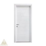 درب ام دی اف سفید CNC PVC