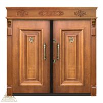 درب ضد سرقت دو لنگه ونوس روکش راش رنگ