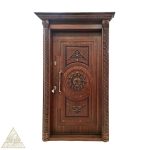 درب ضد سرقت روکش راش قهوه ای