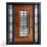 درب ضد سرقت لابی شیشه خور